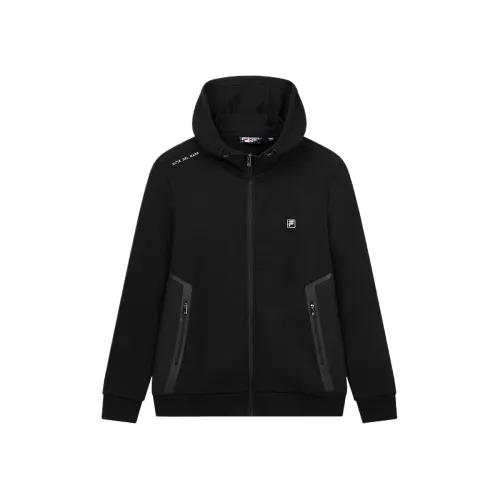 FILA Jackets Men's Jet Black Hooded Moderate Other