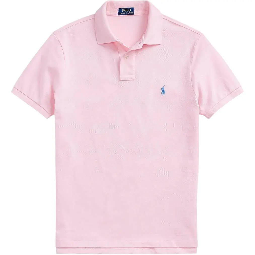 Polo Ralph Lauren Polo Shirt Custom Slim Fit Men's Pink