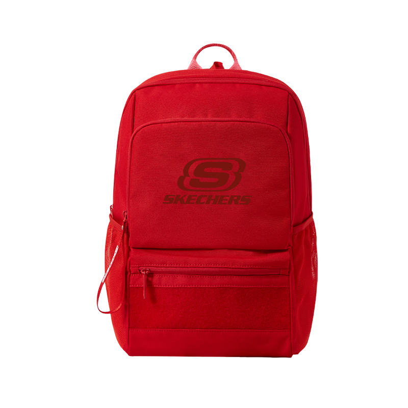 Skechers Skechers, capacious laptop with velcro for traveling, water repellent wear-resistant red backpack for men and women, 196 series, for beloved