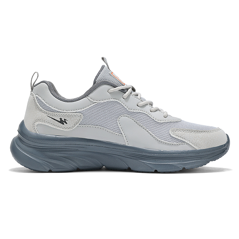 Binary Cushioning Rebound Lightweight Breathable Slip Resistant Low top Running Shoes Men’s Microchip Gray
