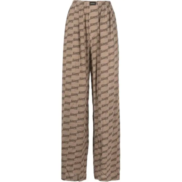 Balenciaga SS25 Casual Pants Loose Fit Men's Brown