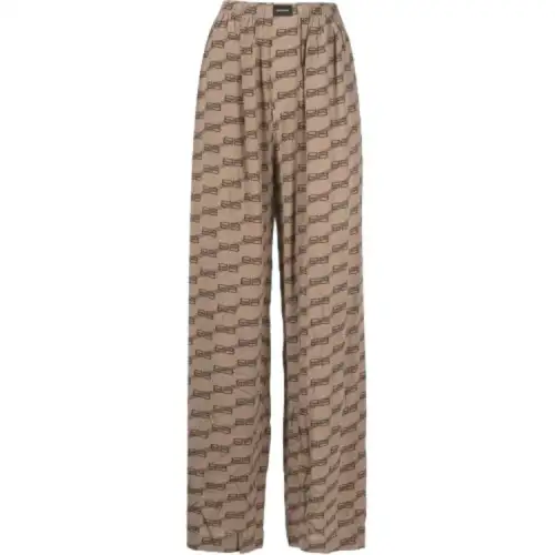 Balenciaga SS25 Casual Pants Loose Fit Men's Brown
