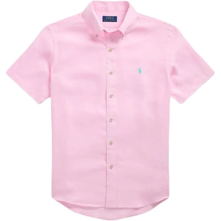 Polo Ralph Lauren SS25 Shirt Classic Version Men's Light Pink