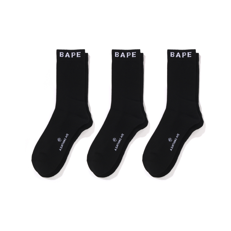 A BATHING APE Crew Socks Men’s 3 Pack