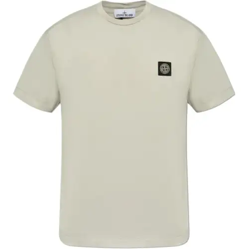STONE ISLAND Compass Patch Crewneck T Shirt
