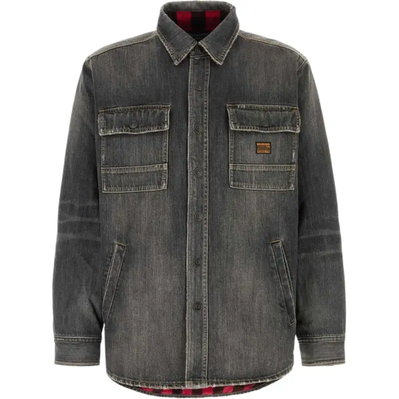 Balenciaga Collared Denim Shirt