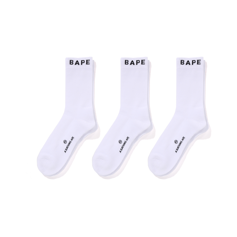 A BATHING APE Crew Socks Men’s 3 Pack