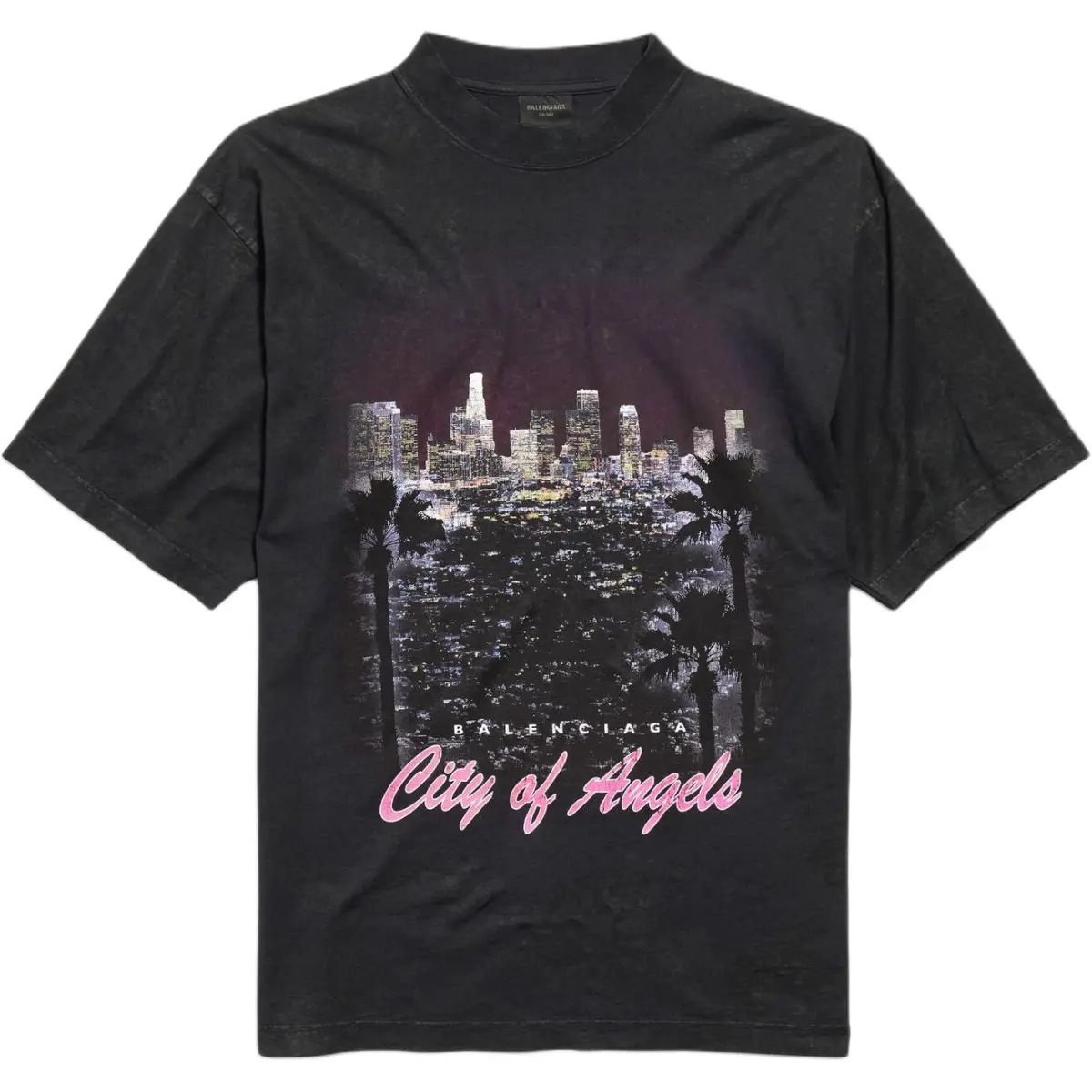 Balenciaga FW25 T Shirt Regular Fit Unisex Black