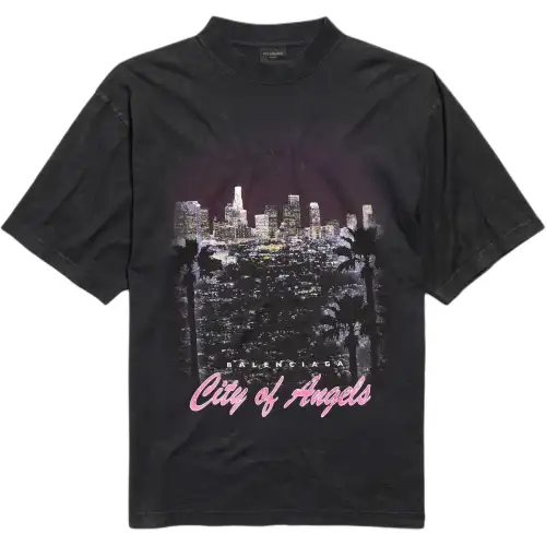 Balenciaga City Of Angels Faded T Shirt