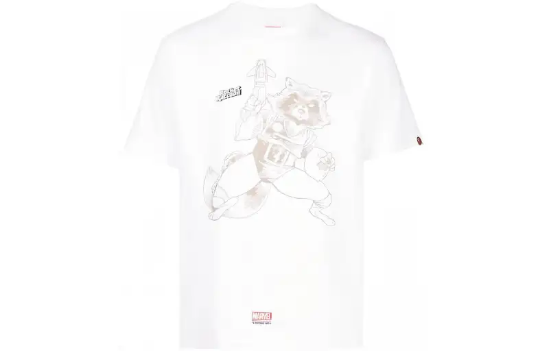 Bape X Marvel Comics Rocket Raccoon T Shirt