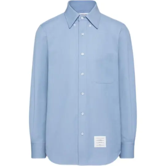 THOM BROWNE Collared Long Sleeve Shirt