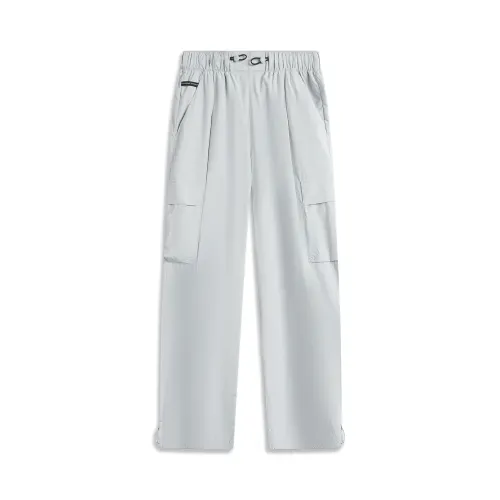 Li Ning Sports Life Collection Casual Pants Women's Elegant Gray