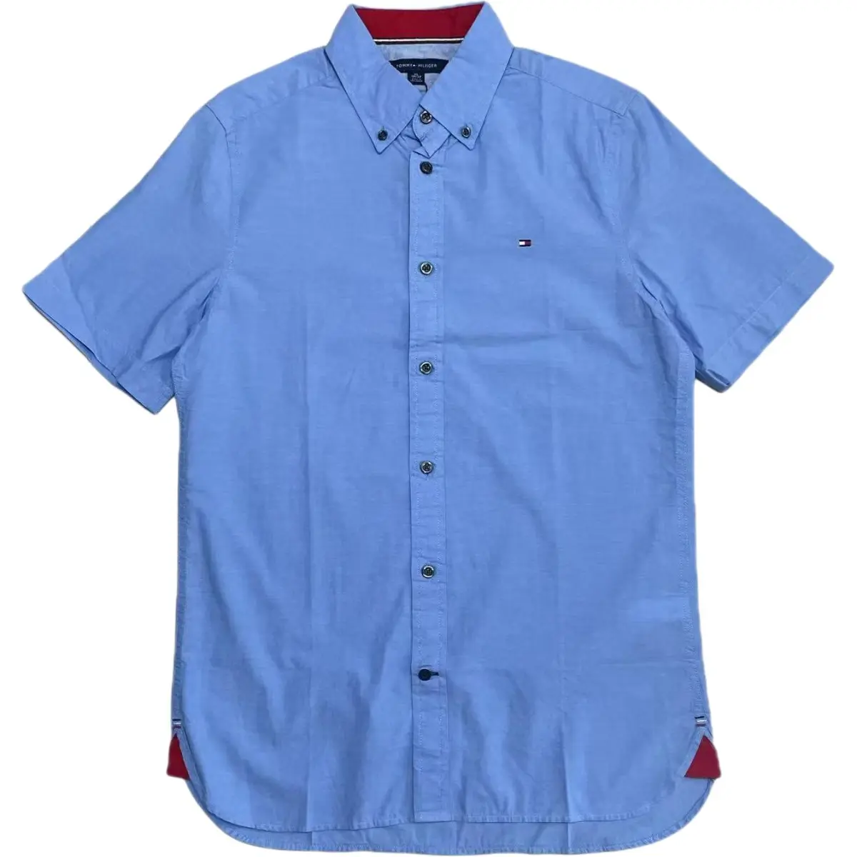 Tommy Hilfiger Shirts Men's Light Blue Pointed Collar Moderate Other