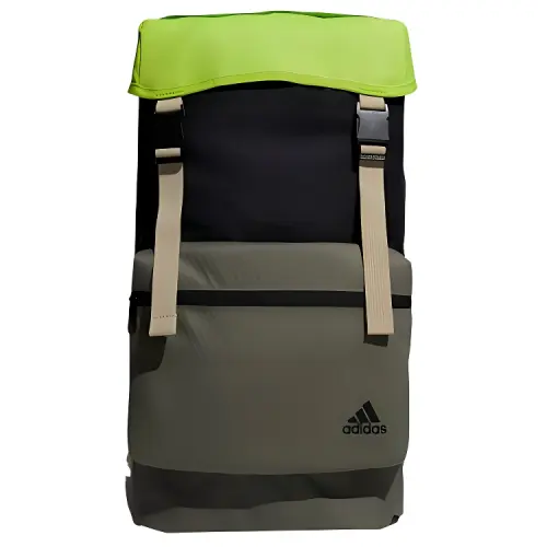 Adidas Large Capacity Polyester Training Bag, Travel Bag, Backpack Unisex Black Patchwork & Ancient Green