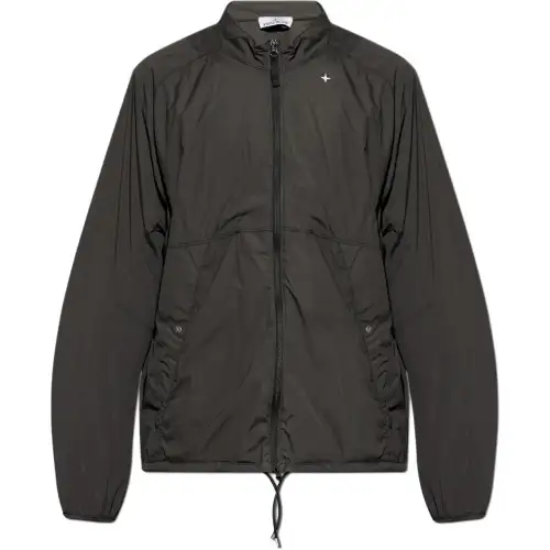 STONE ISLAND Logo Embroidered Zipped Jacket