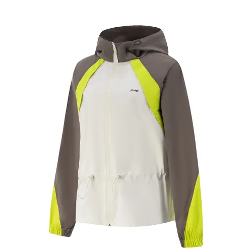 Li Ning Fitness Series UV Protection Sun Protection Clothing Women's Pearl White/Palm Brown/Clear Bamboo Green
