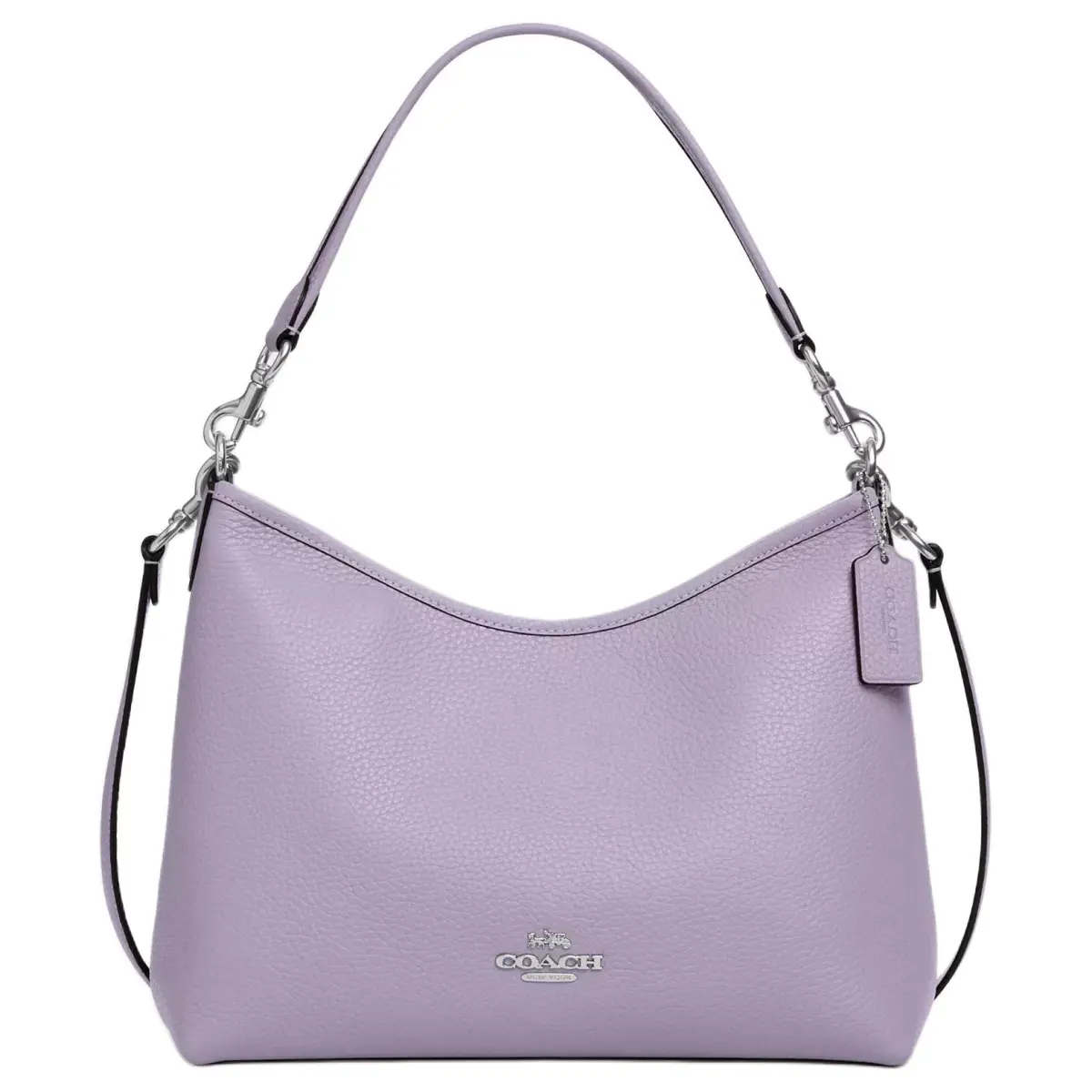 COACH LAUREL Leather Portable Crossbody Bag, Shoulder Bag Large Women's Silver & Light Purple