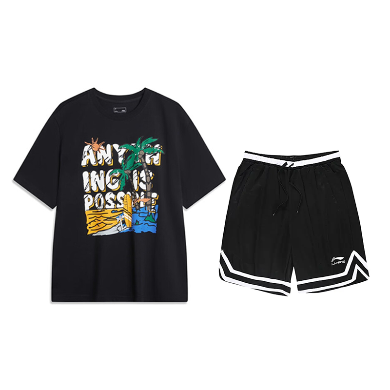Li Ning Casual Sportswear Unisex Black