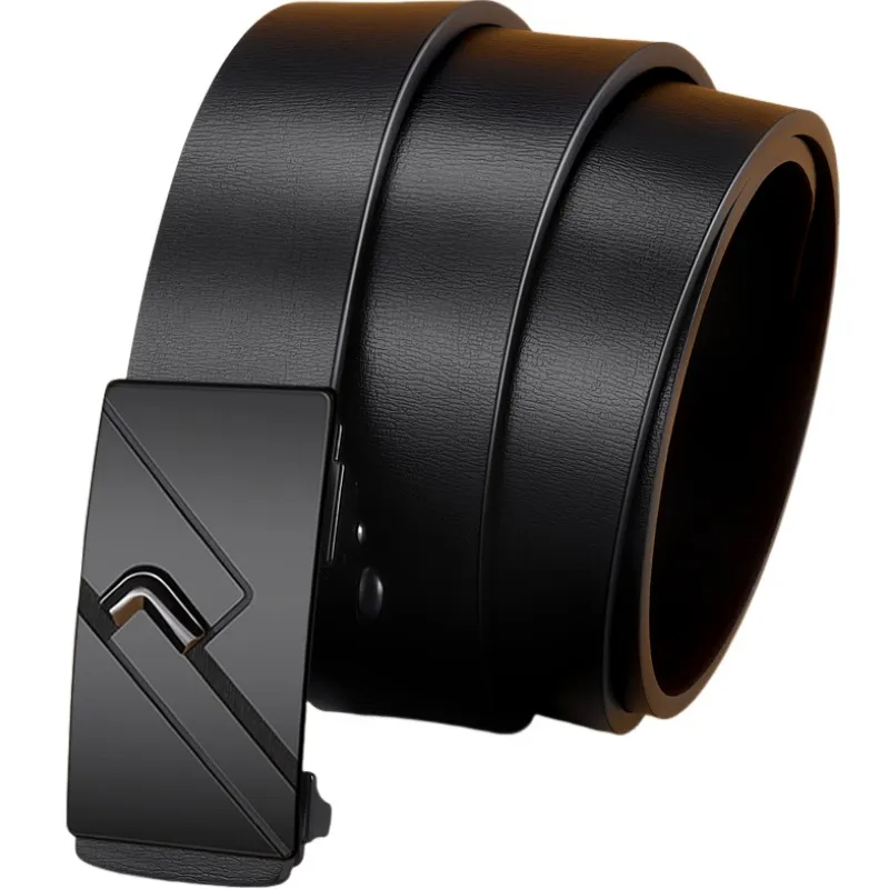 Warrior Alloy Split Cow Leather Belt Unisex 3.3cm
