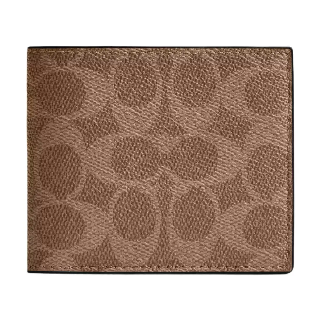COACH Coated Canvas Wallets Regular Men's Tan & Black