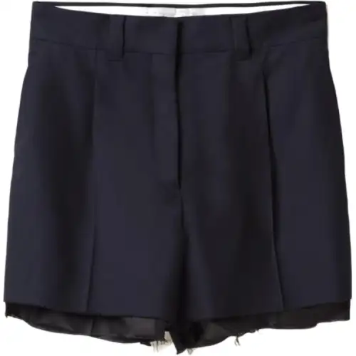 MIU MIU SS24 Casual Shorts Women's Blue
