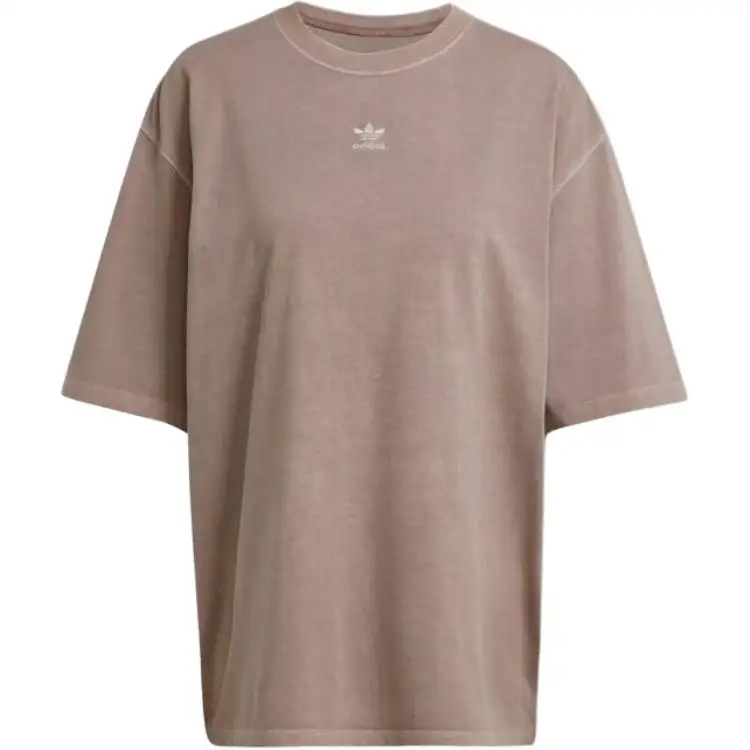 Adidas Originals Drop Shoulder Sleeve T Shirt Women's Shadow Trace Brown
