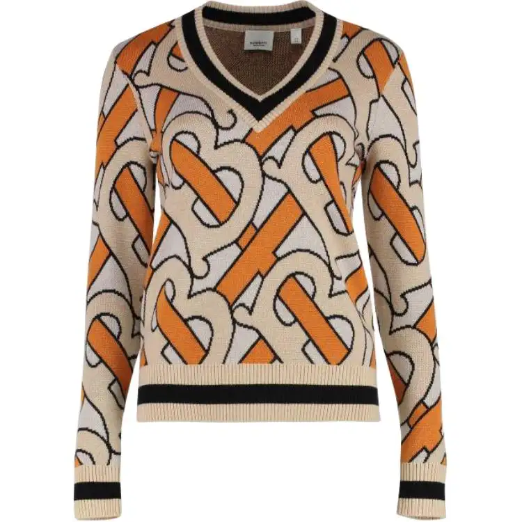 Burberry Sweater Women's Bright Orange