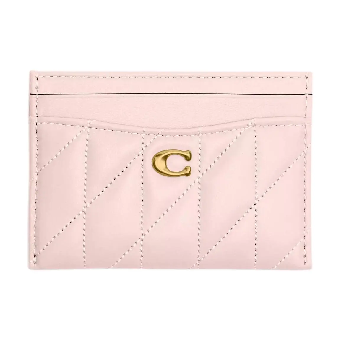 COACH Essential Leather Card Holder Regular Women's Pink