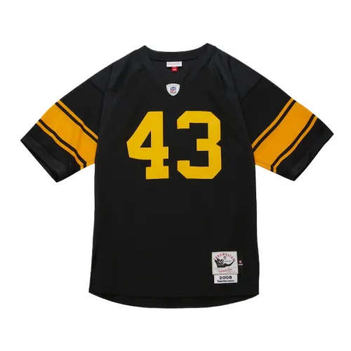 Mitchell & Ness Pittsburgh Steelers 2008 Troy Polamalu No. 43 fashionable, simple, comfortable and beautiful football uniform, men's black