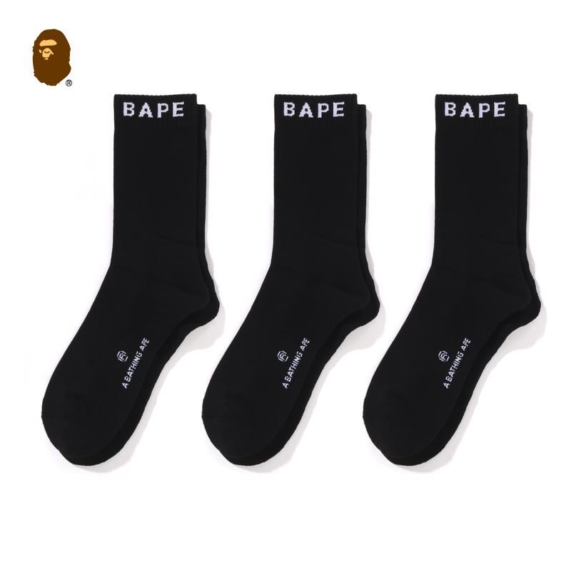 A BATHING APE Crew Socks Men’s 3 Pack