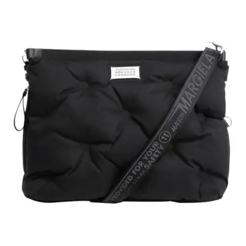 Maison Margiela Polyurethane Pillow Bag, Crossbody Bag, Shoulder Bag Large Men's Black