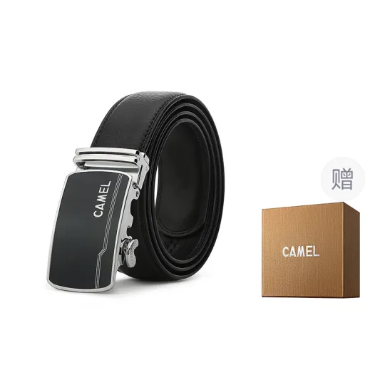 CAMEL Cow Leather Belts Men's 3.4cm