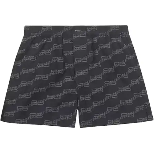 Balenciaga SS25 Casual Shorts Regular Fit Women's Black Gray