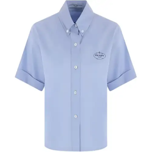 PRADA Logo Printed Buttoned Shirt