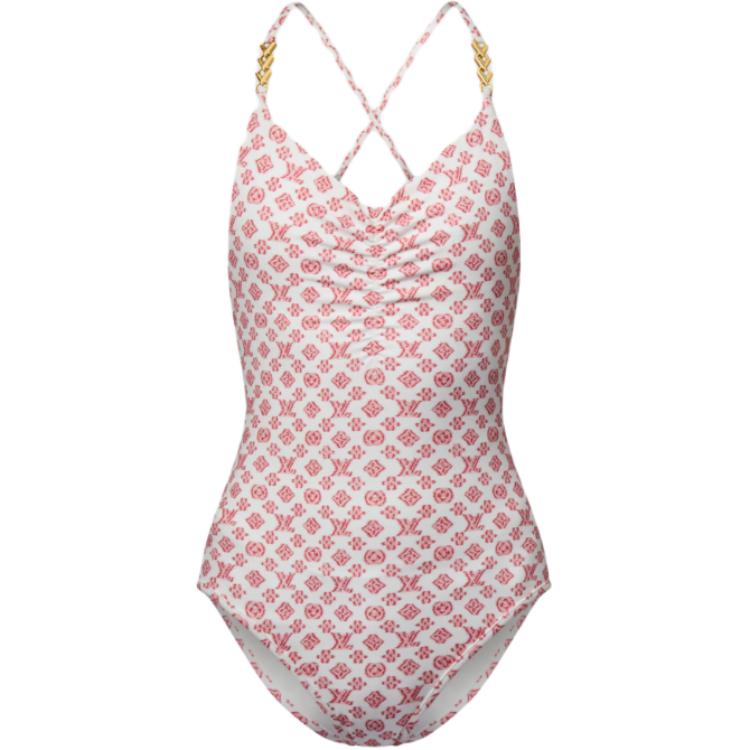 LOUIS VUITTON SS25 One piece Swimsuit Women's Pink