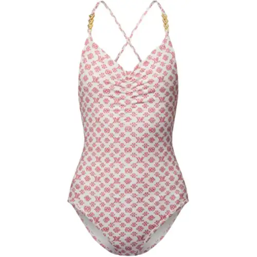 LOUIS VUITTON SS25 One piece Swimsuit Women's Pink