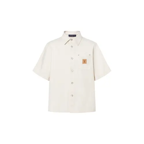 LOUIS VUITTON Silk Blend Short Sleeved Shirt