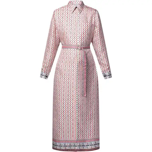 LOUIS VUITTON Scarf Print Shirt Dress