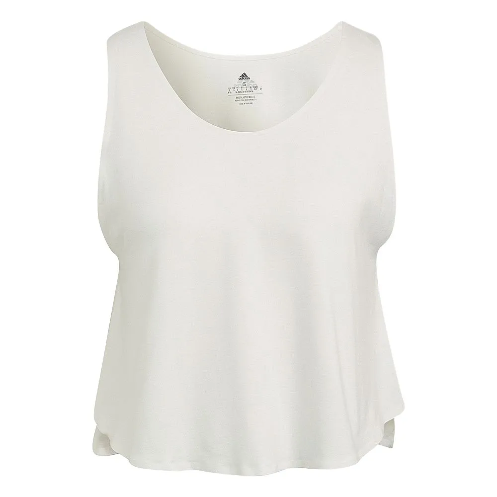 Adidas Sleeveless Sports Shirts Women's White Other