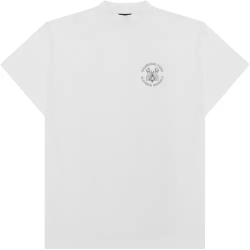 Balenciaga Logo Printed Crewneck T Shirt