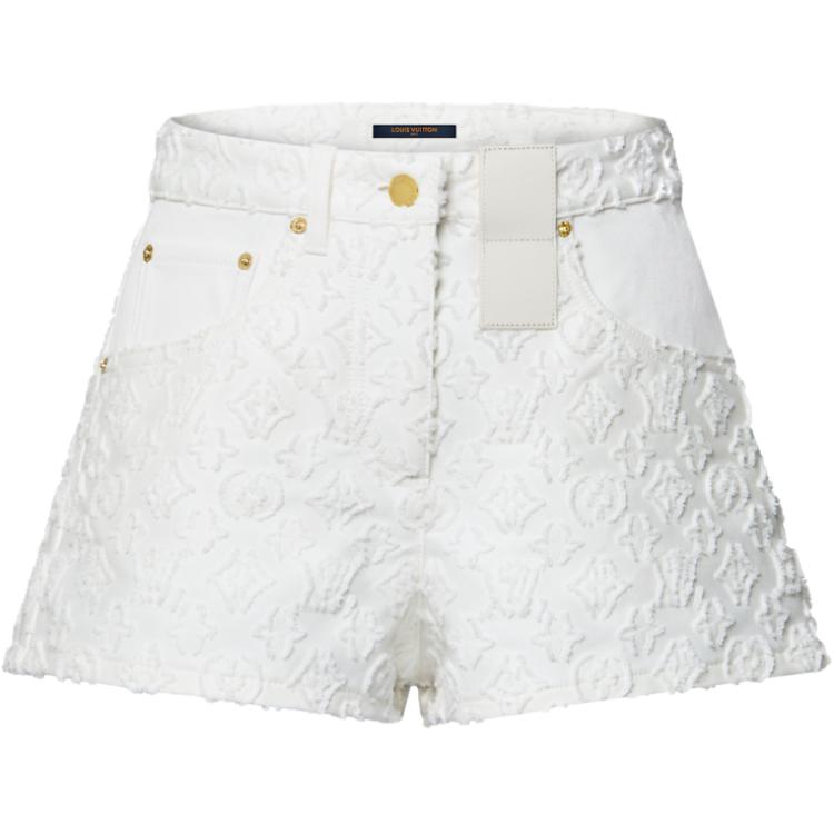 Женские шорты Louis Vuitton Denim (белые)