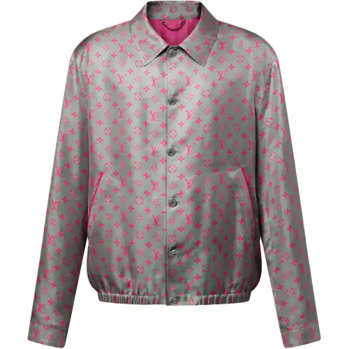 LOUIS VUITTON Monogram Silk Blouson