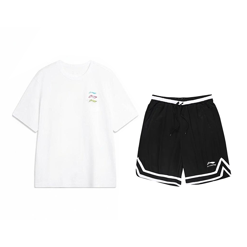 Li Ning Casual Sportswear Unisex White+Black