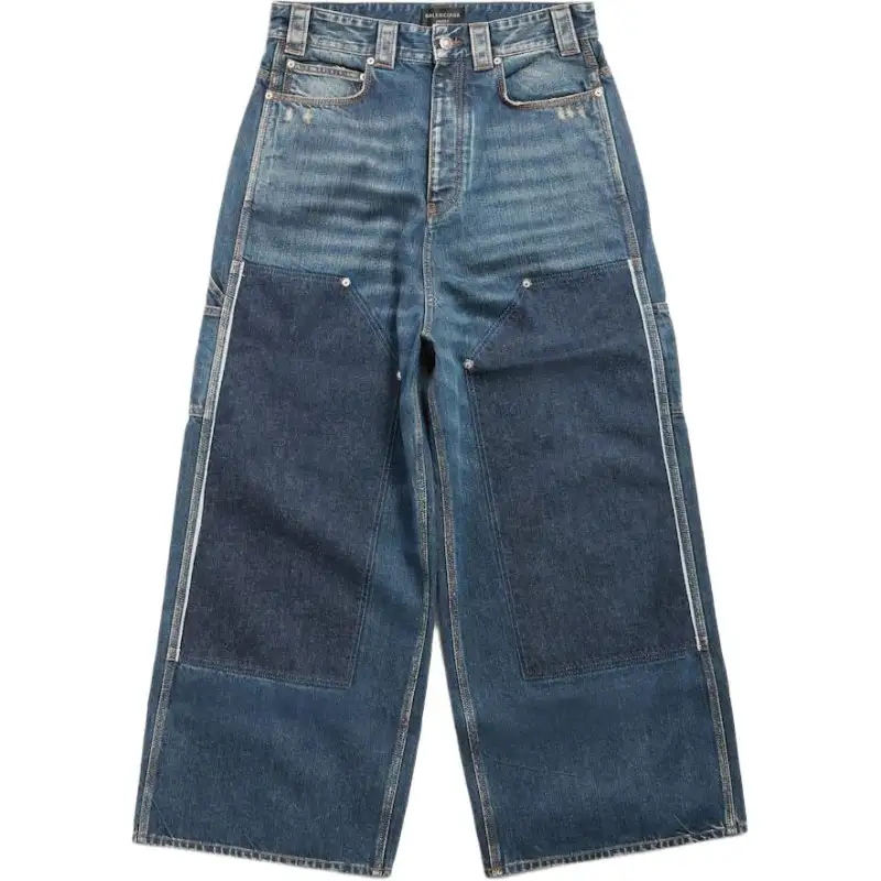 Balenciaga Jeans Loose Fit Men's Blue