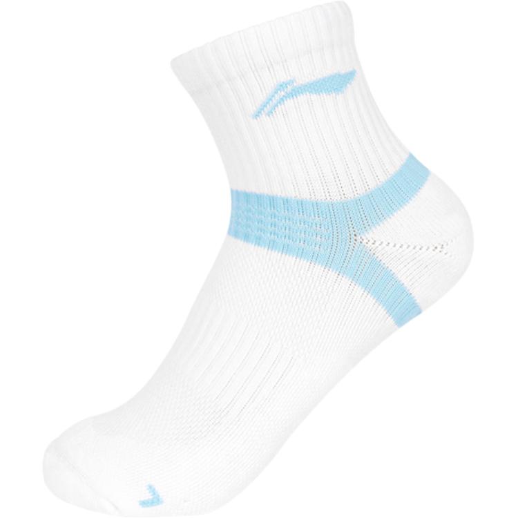 Li Ning Ankle Socks Unisex 1 Pack White/Light Blue