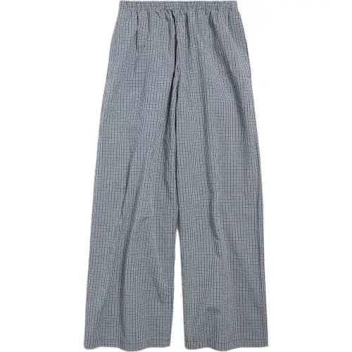Balenciaga Plaid Pattern Trousers