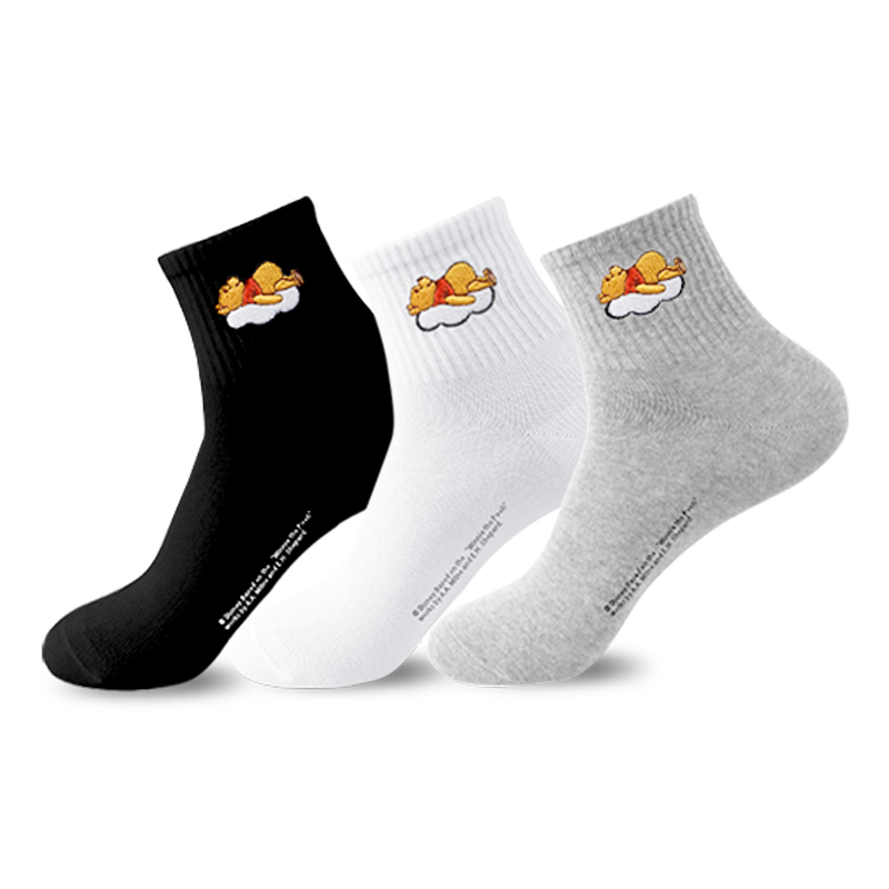 Disney Winnie The Pooh Crew Socks Men’s Shopping Bag 3 Pack