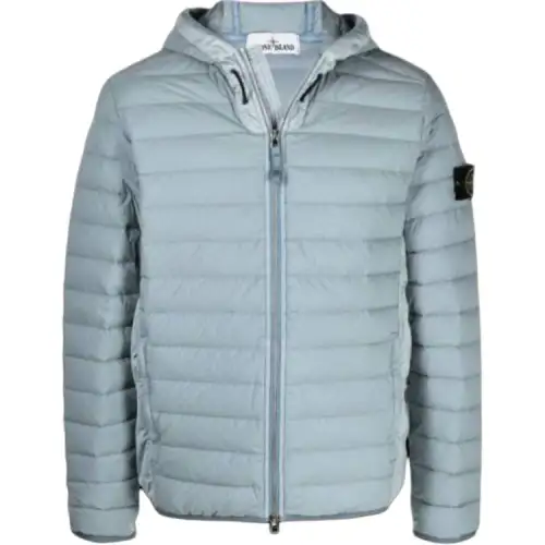 STONE ISLAND Jackets & Coats Men's Light Blue