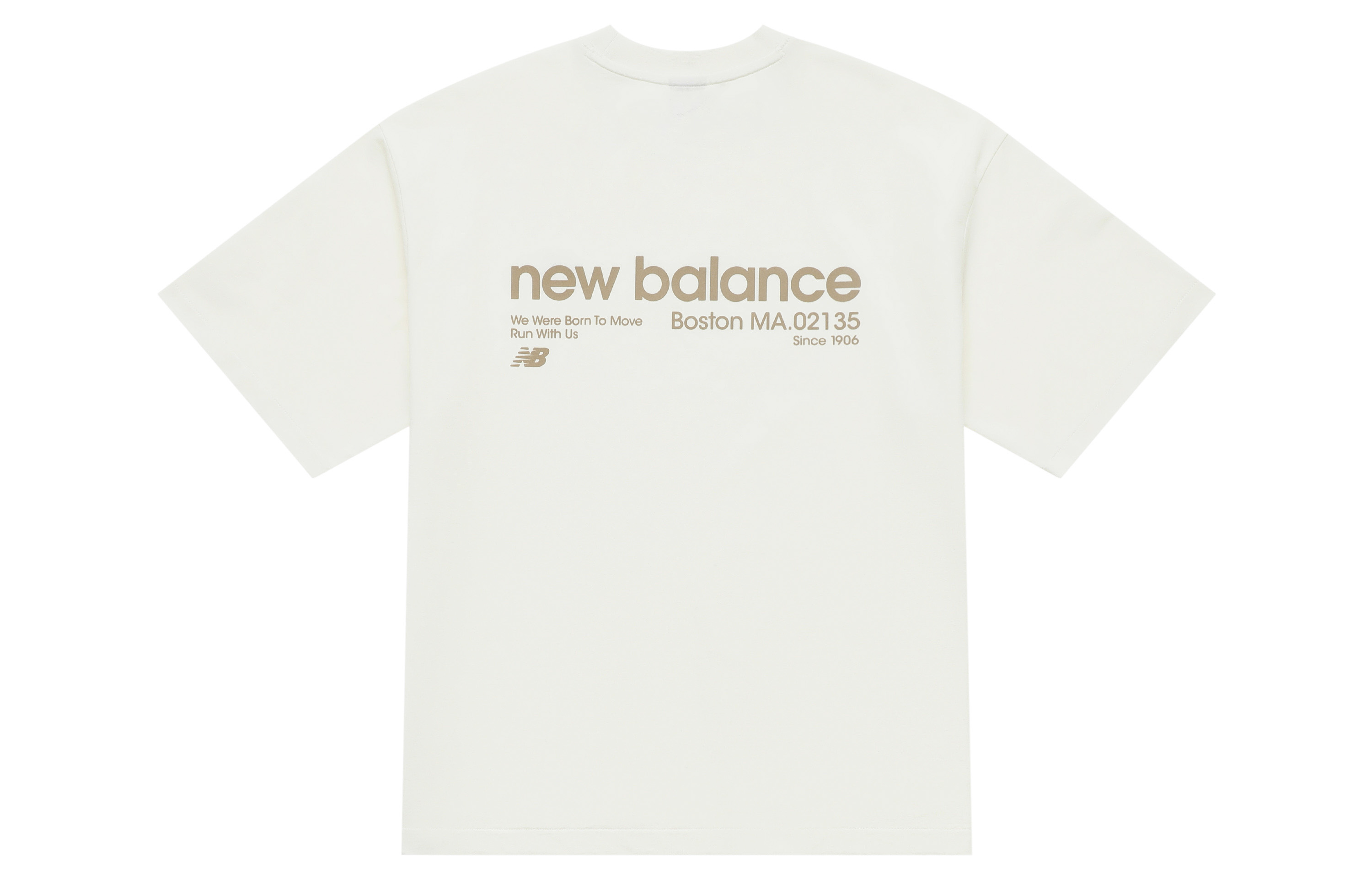 Мужская футболка New Balance SS25 (слоновая кость)