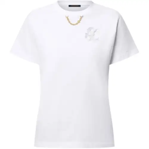 LOUIS VUITTON Broderie Lv T Shirt